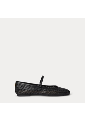 Jayna Perforated Leather Mary Jane Flat