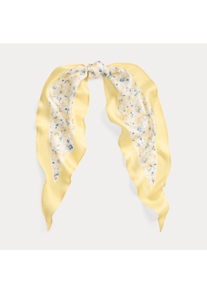 Floral Silk Diamond Scarf