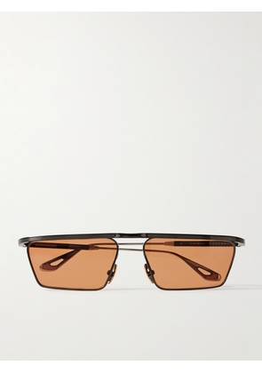 Jacques Marie Mage - Bogart Rectangular-Frame Metal Sunglasses - Men - Black