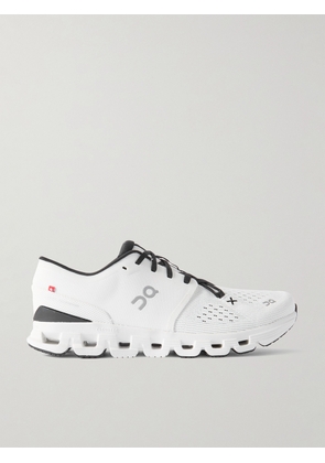 ON - Cloud X 4 Rubber-Trimmed Mesh Running Sneakers - Men - White - US 7