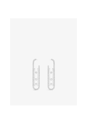 Messika Move 10th 18ct White-Gold and Diamond Earrings