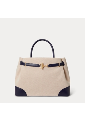 Cross-Dyed Canvas Large Blaike Satchel