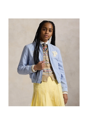 Polo Bears Cotton Oxford Baseball Jacket