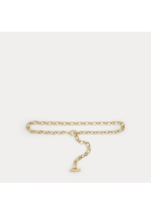 Brass-Finished Toggle Chain Belt