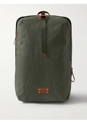 Master-Piece - Bump L Canvas and Leather-Trimmed CORDURA® Nylon Backpack - Men - Green