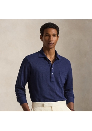 Linen Mesh Polo Shirt