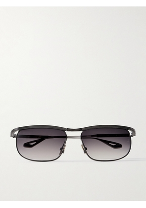 Jacques Marie Mage - Melville Rectangular-Frame Beta Titanium Sunglasses - Men - Black