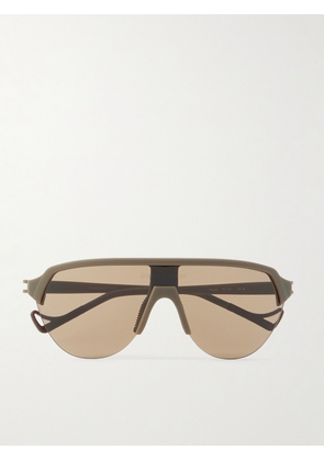 DISTRICT VISION - Nagata Speed Blade D-Frame Nylon Sunglasses - Men - Neutrals
