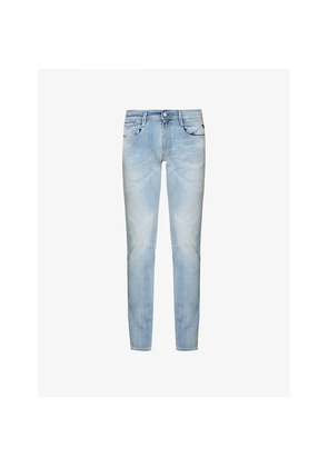 Mens Replay Anbass Hyperflex Tapered-Leg Slim-Fit Stretch-Denim Jeans