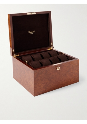 Rapport London - Heritage Burr Walnut 16-Piece Watch Box - Men - Brown
