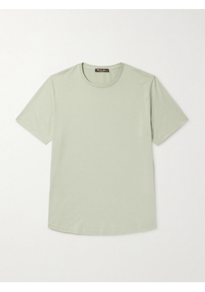 Loro Piana - Silk and Cotton-Blend T-Shirt - Men - Green - XS
