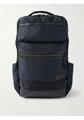 Master-Piece - Rise Ver.2 Leather-Trimmed Mastertex-09 Backpack - Men - Blue