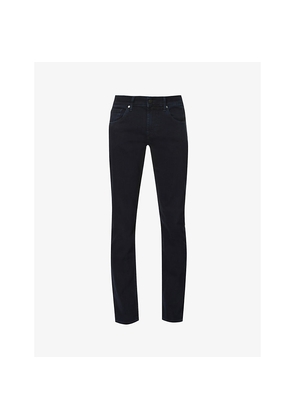 Mens 7 For All Mankind Slimmy Taper Luxe Performance Mid-Rise Stretch-Denim Jeans