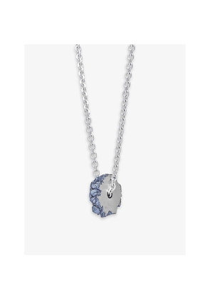 Womens La Maison Couture The Rock Hound Wheel Ceramic-Coated Sterling-Silver Pendant Necklace