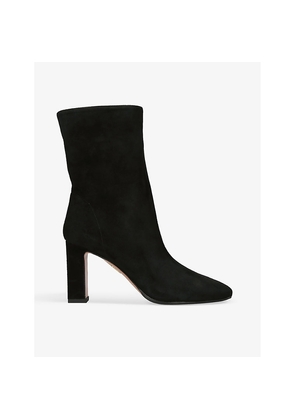 Womens Aquazzura Manzoni Suede Heeled Ankle Boots