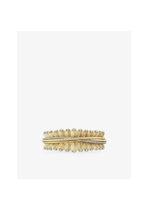 Cartier Grain De Café 18ct White-Gold, 18ct Yellow-Gold and 0.50ct Diamond Bracelet
