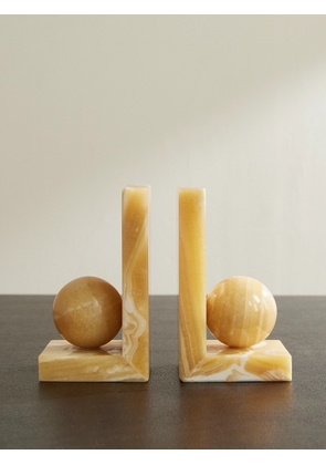 Soho Home - Prato Mango Onyx Bookends - Men - Yellow
