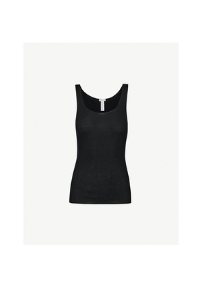 Womens Hanro Seamless Cotton Vest Top