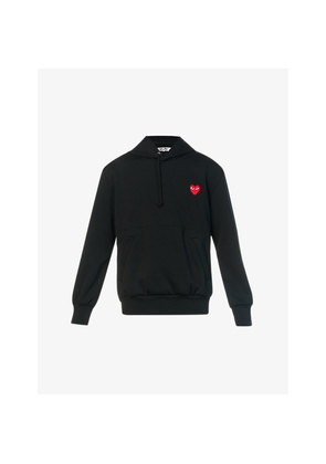 Mens Comme Des Garcons Play Heart-Appliquéd Stretch Hoody
