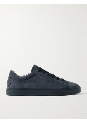 Tod's - Allacciata Cassetta Rubber-Trimmed Suede Sneakers - Men - Blue - UK 7