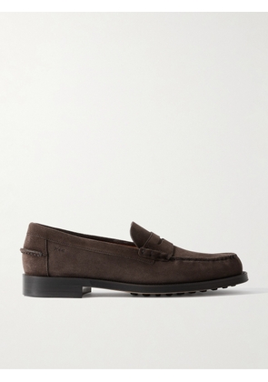Tod's - Suede Penny Loafers - Men - Brown - UK 6