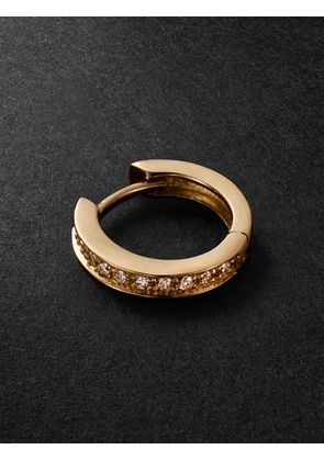 KOLOURS JEWELRY - Luna Fortis Small 18-Karat Gold Diamond Single Hoop Earring - Men - Gold