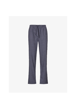 Mens Derek Rose Braemar Cotton-Flannel Pyjama Bottoms