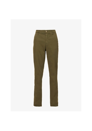 Mens Nudie Jeans Easy Alvin Regular-Fit Stretch-Cotton Trousers