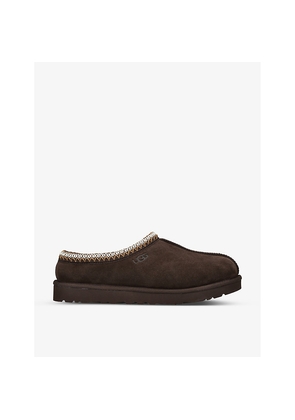 Mens UGG Tasman Contrast-Stitch Suede and Shearling Slippers