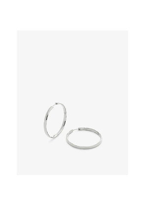 Womens Monica Vinader Siren Muse Large Sterling-Silver Hoop Earrings