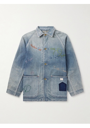 KAPITAL - Cactus Embroidered Denim Jacket - Men - Blue - 2