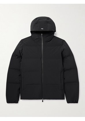 Herno - Quilted Stretch-Nylon Hooded Down Jacket - Men - Black - IT 48