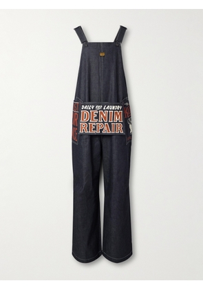 KAPITAL - Printed Denim Overalls - Men - Blue - 3