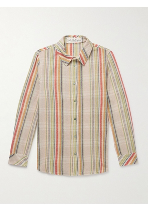God's True Cashmere - Ruler Striped Recycled-Cashmere and Wool-Blend Gauze Shirt - Men - Neutrals - S