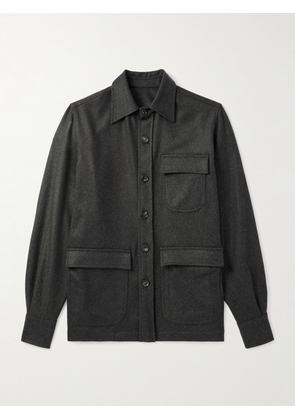 De Petrillo - Wool and Cashmere-Blend Overshirt - Men - Green - IT 46