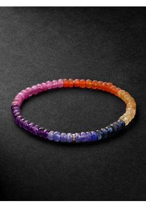 Sydney Evan - 14-Karat Gold Multi-Stone Beaded Bracelet - Men - Pink