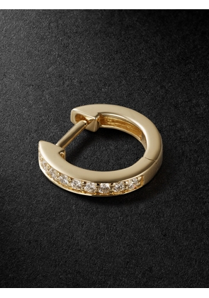 Sydney Evan - 14-Karat Gold Diamond Single Hoop Earring - Men - Gold