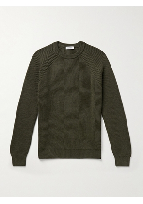 De Petrillo - Ribbed Virgin Wool Sweater - Men - Green - IT 46