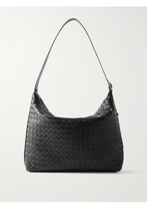 Bottega Veneta - Traveler Intrecciato Full-Grain Leather Tote Bag - Men - Black