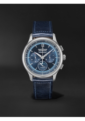 Jaeger-LeCoultre - Master Control Automatic Chronograph 40mm Stainless Steel and Leather Watch, Ref. No. JLQ4138480 - Men - Blue