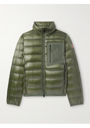 Moncler Grenoble - Logo-Appliquéd Quilted Padded Mesh-Trimmed Ripstop Down Jacket - Men - Green - 1