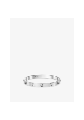 Cartier Love Classic Brushed 18ct White-Gold Bracelet
