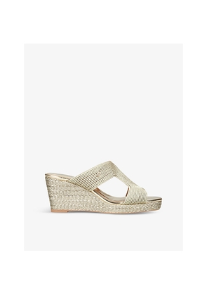 Womens Carvela Gala Rope-Effect Woven Heeled Sandals