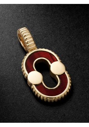 Viltier - Magnetic 18-Karat Gold, Bull's Eye and Mother-of-Pearl Pendant - Men - Gold