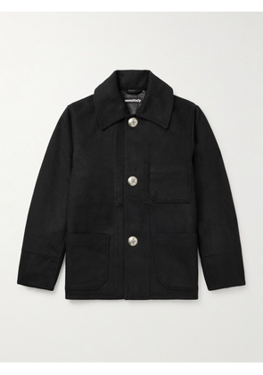 Monitaly - Wool-Blend Felt Chore Jacket - Men - Black - UK/US 38
