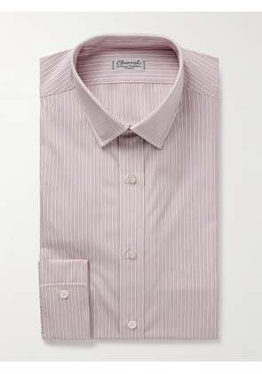 Charvet - Striped Cotton-Poplin Shirt - Men - Pink - EU 38