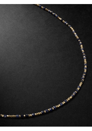 MAOR - Percep 18-Karat Gold Sapphire Necklace - Men - Gold