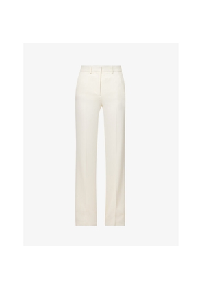 Womens Joseph Morissey Straight-Leg High-Rise Stretch-Woven Trousers