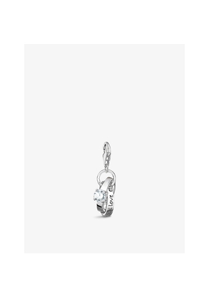 Womens Thomas Sabo Wedding Ring Sterling-Silver and Cubic Zirconia Pendant Charm
