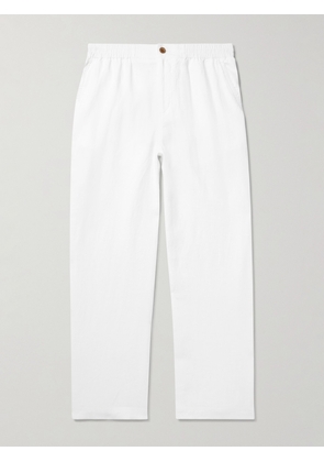 Mr P. - Arthur Wide-Leg Linen Trousers - Men - White - 28